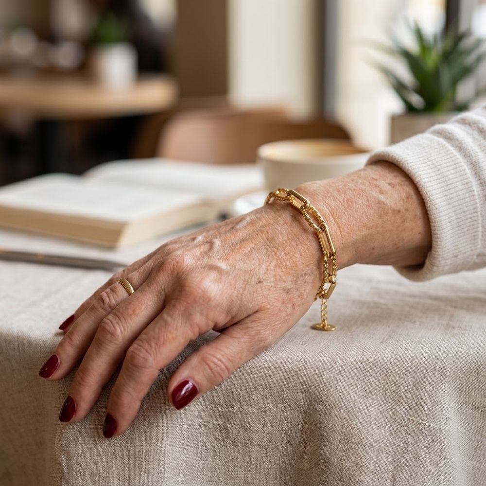 Chunky Link Lorielle Gold Bracelet