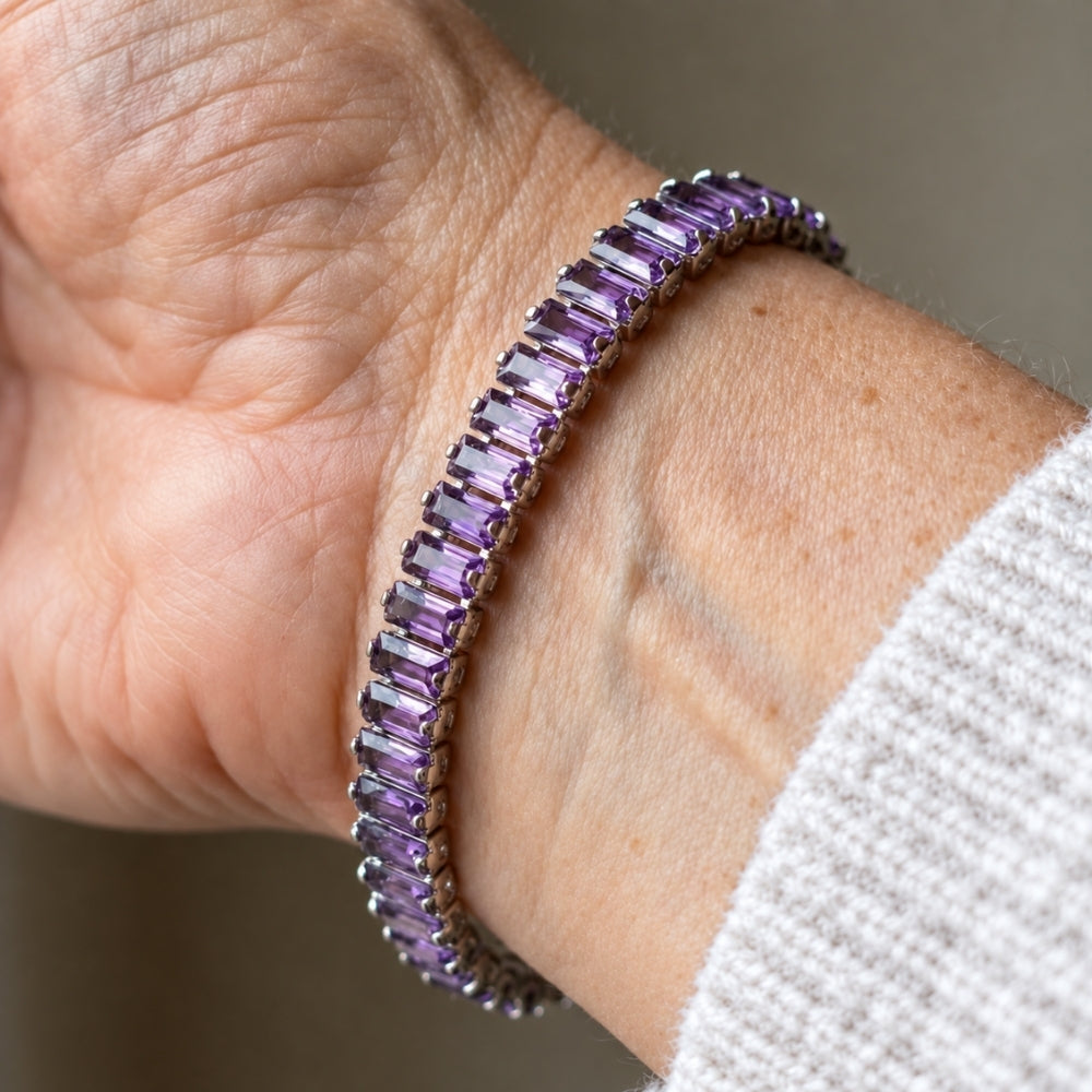 Amethyst Vertéa Tennis Bracelet