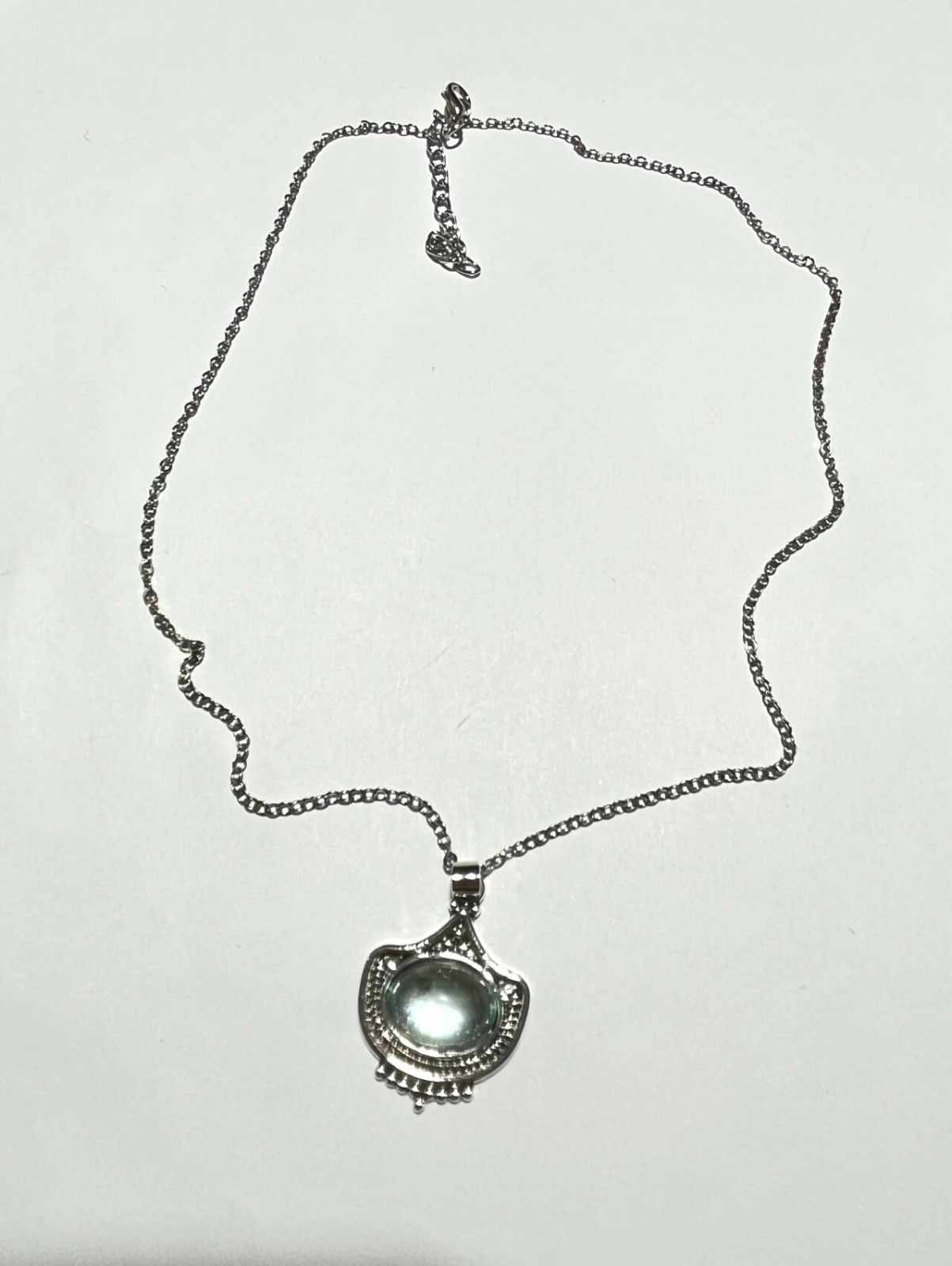 Vintage Green Stone Necklace