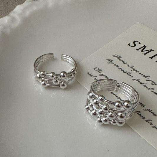 Vintage Silver Plant Shoots Ring