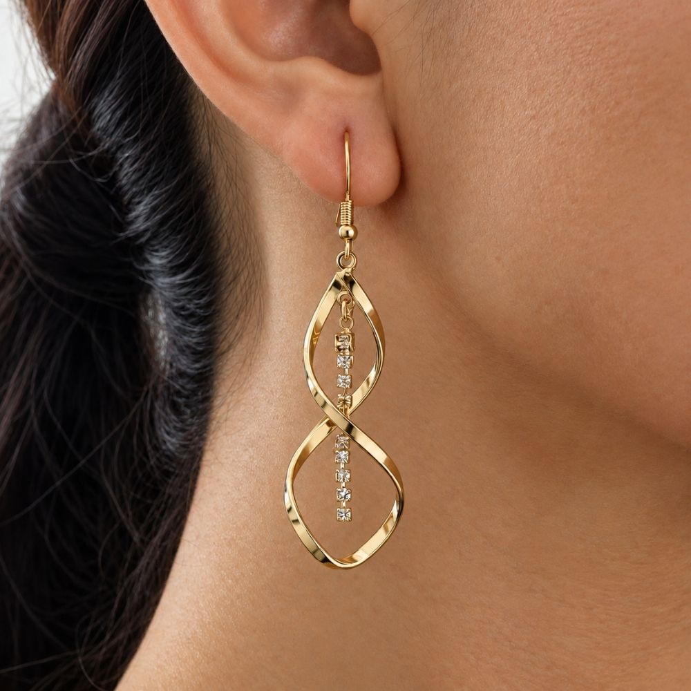 Sunbeam Spiral Gold Earrings