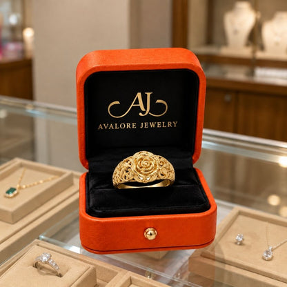 Golden Blossom Gold Ring