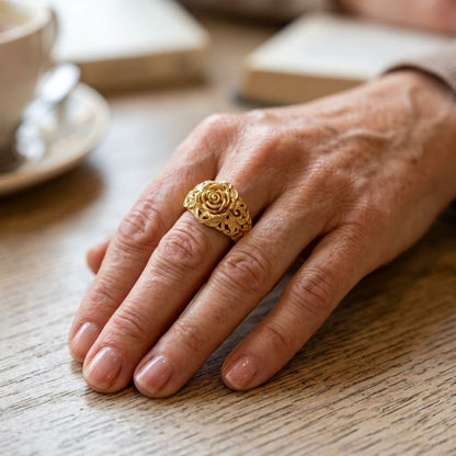 Golden Blossom Gold Ring