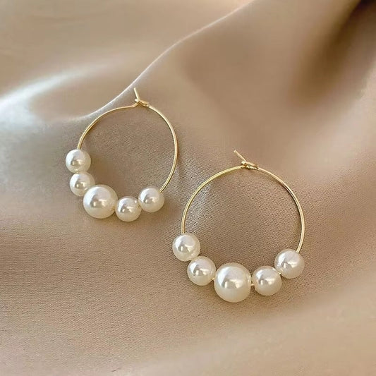 Vintage Irregular Pearl Earrings