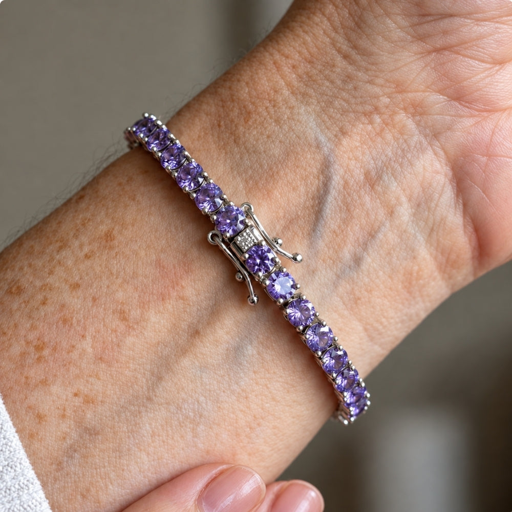 Amethyst Tennis Bracelet
