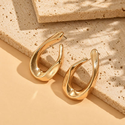 Gold Teardrop Earrings