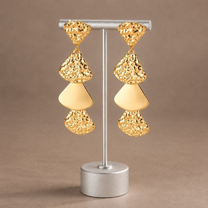 Cascade Gold Drop Earrings