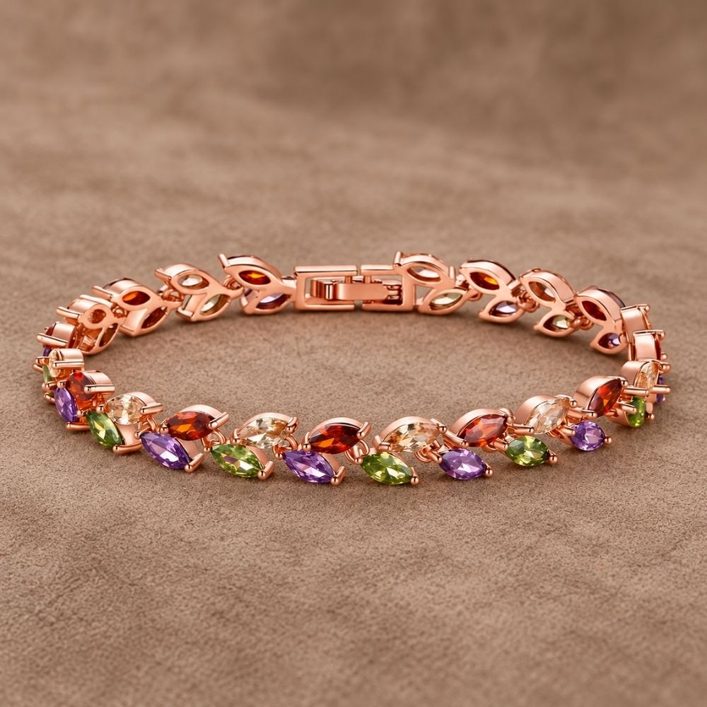 Gemstone Rose Gold Bracelet