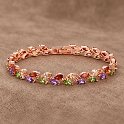 Gemstone Rose Gold Bracelet