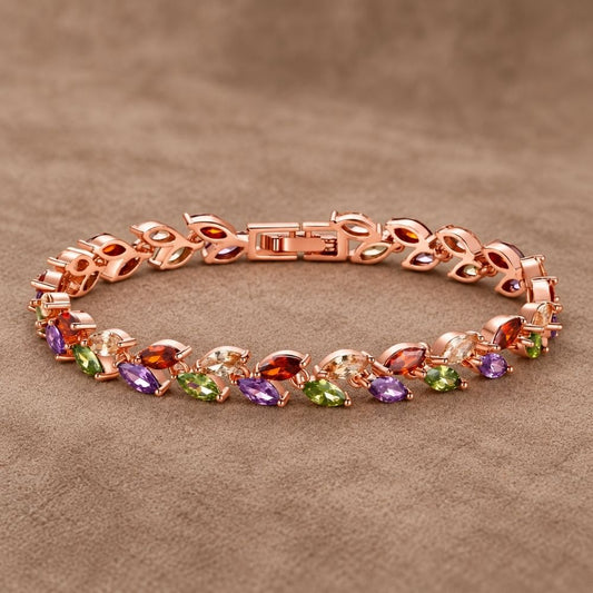 Gemstone Rose Gold Bracelet