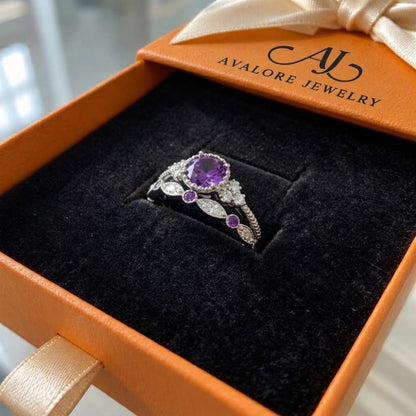 Violetis Crown Ring Set