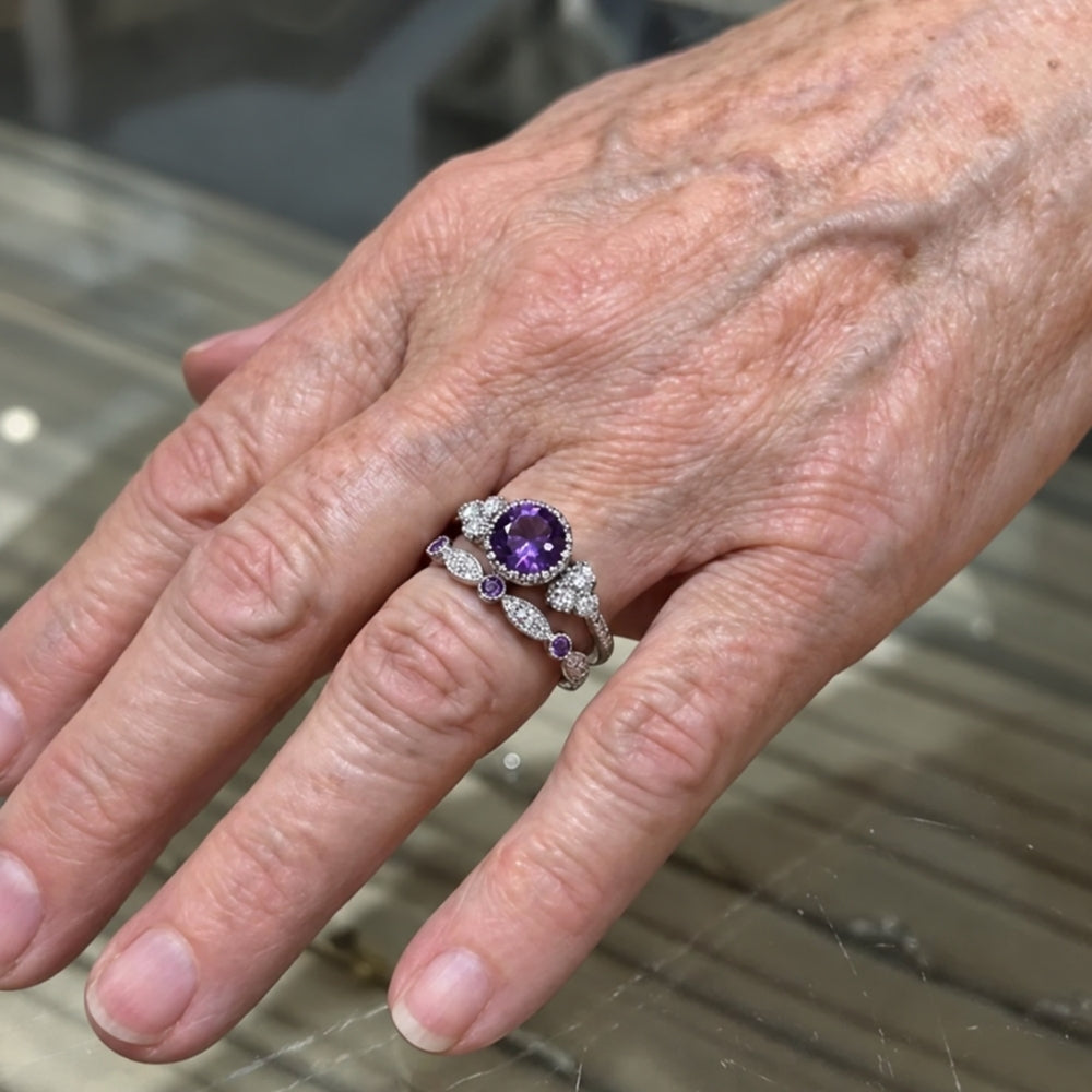 Violetis Crown Ring Set