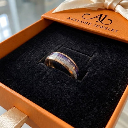 Amethyst Harmony Rose Gold Ring