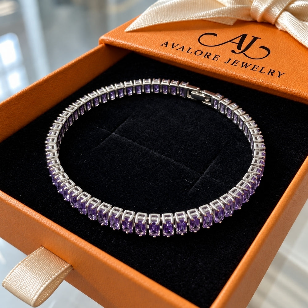 Amethyst Vertéa Tennis Bracelet