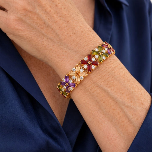 Vintage Blossom Gold Bracelet