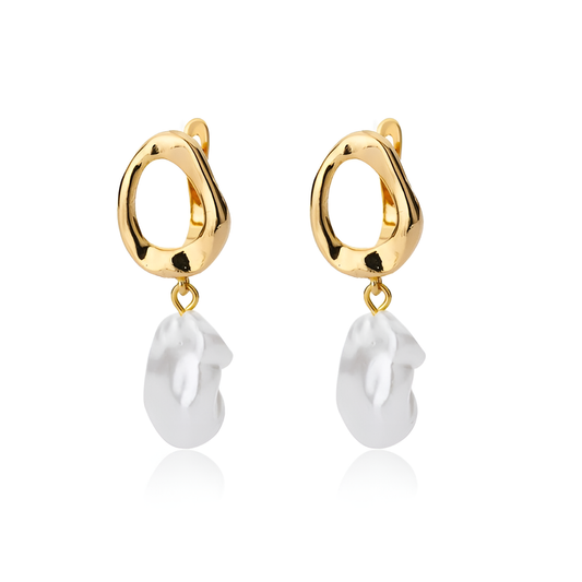 Modern Baroque Pearl Earrings