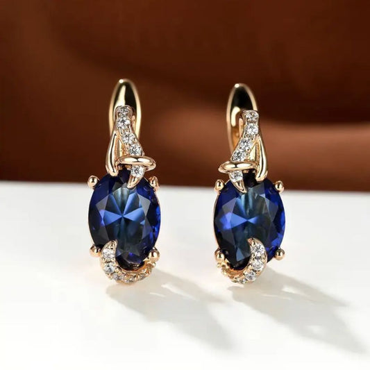 Royal Midnight Drop Earrings