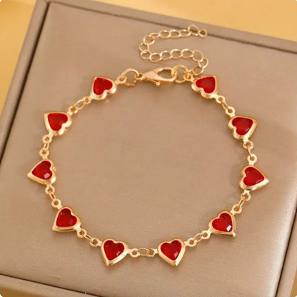 Ophelyra Garnetelle Bracelet Gold
