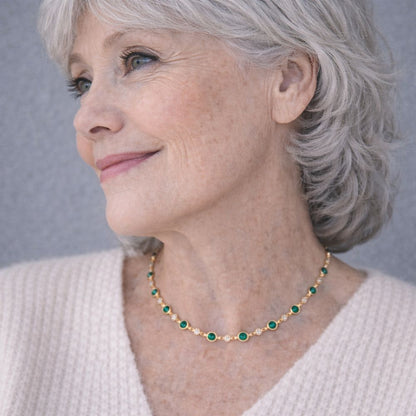 Emerald Green Pendant Necklace