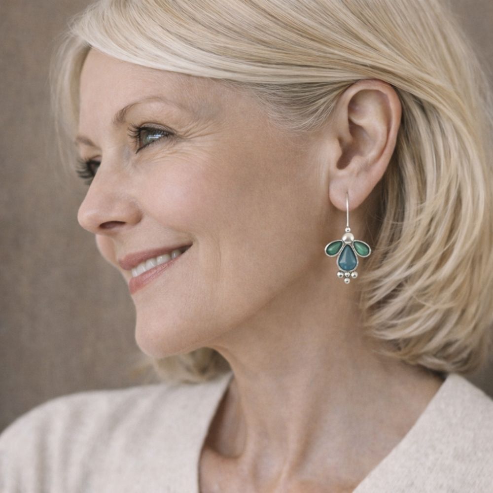 Charming Stone Waterdrop Earrings